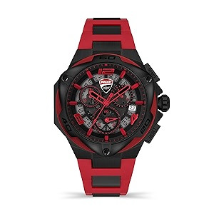 MOTORE BLK/RED CASE+STRAP+DIAL