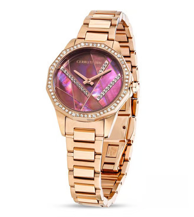 CER L JESINA RG CAS+BRT, RED PUZZLE DIAL