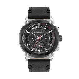 2T SS CASE BLK TR, BLK DIAL, BLK LEA STP