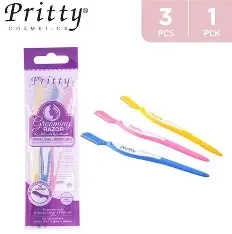 PRITTY 3PC PACK EYEBROW RAZOR