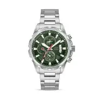 SAAT CANAZEI SS CASE+BRACELET+GREEN DIAL