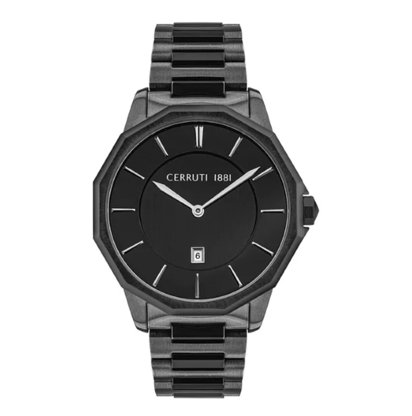 CER G GUN CAS BLK DIAL GUN MTL BRT