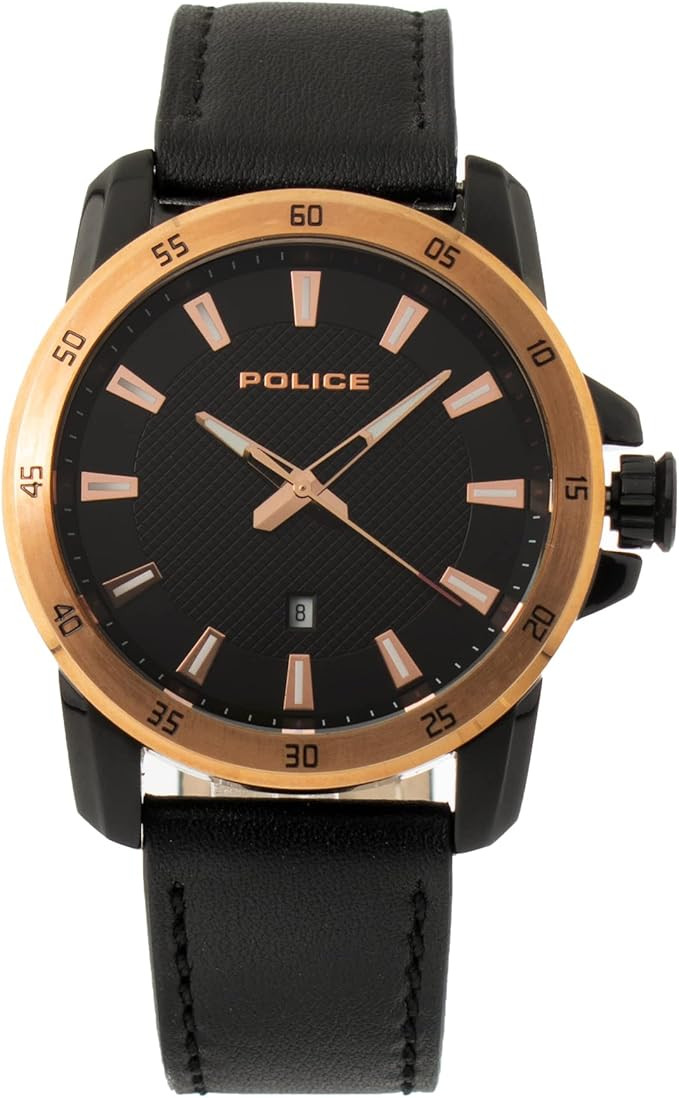 PL G TROMSO BLK CASE BLK DIAL BLK LTR STR