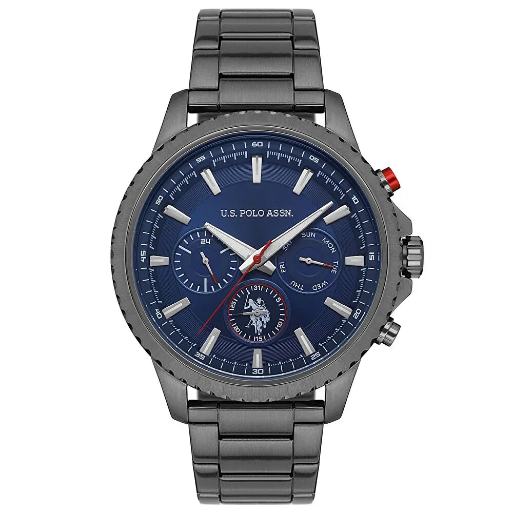 USPA1034-03	U.S. POLO ASSN. GENTS QUARTZ STEEL METAL BAND