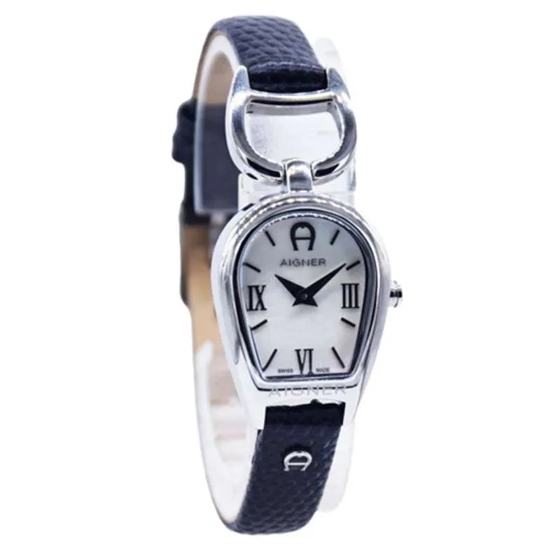 AIG ART-L SS CAS WHT MOP DIAL BLACK LTR
