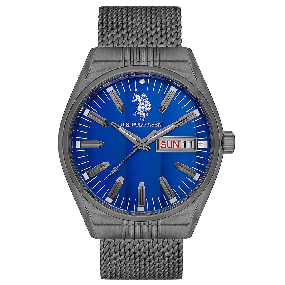 USPA1067-03 USPA STAINLESS STEEL GENTS WATCH43MM