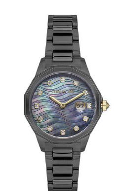 CER L JESINA GUN CAS+BRT,BLACK MOP DIAL
