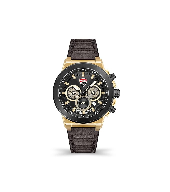 GD CASE BK TR BK DIAL BR STRAP