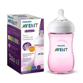 PHILIPS AVENT NATURAL 2.0 BOTTLE 260ML PINK SCF034/17