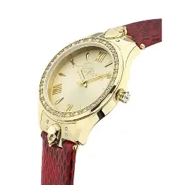 IPG CASE, CHAMPAIGN DIAL, RED STRAP