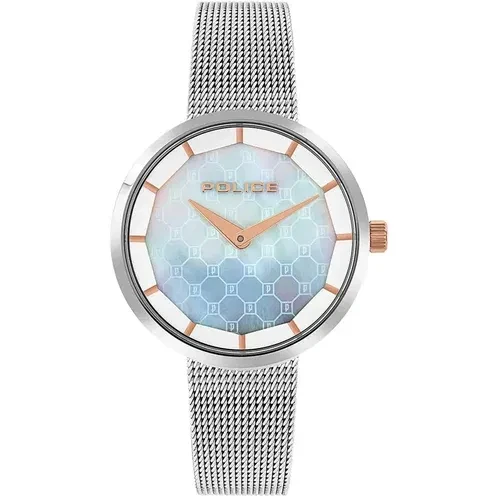 PL L VERNAZZA SIL CASE WHT DIAL SIL LEATHER