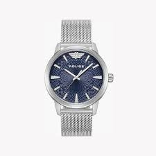 STEEL CASE,NAVY BLUE DIAL,STEEL MESH BAND
