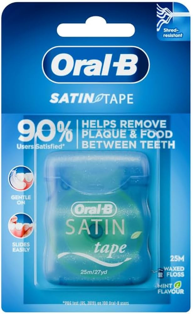 ORAL B WAXED SATIN TAPE FLOSS 25M