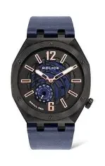 PL G GOBUSTAN GUN CASE BLU DIAL BLU LEATHER