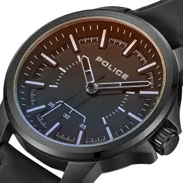 IP BLACK CASE,LASER CRY,BLACK DIAL,BLACK LEATHER