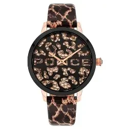 PL L BAGAN RG CASE BLK DIAL RG LEATHER