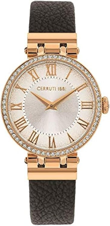 CER L RG CAS SIL DIAL BLK LTR STP