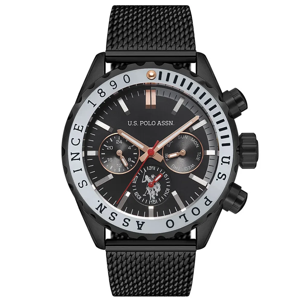 USPA1025-04 USPA STAINLESS STEEL GENTS WATCH46.0MM