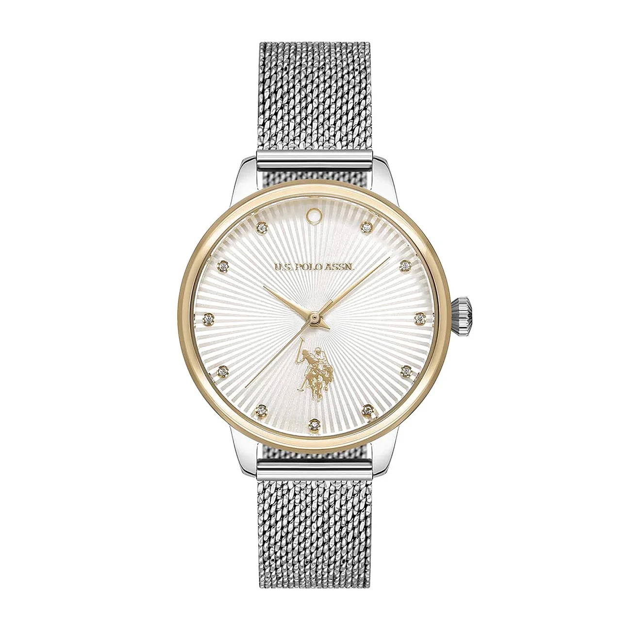 U.S. POLO ASSN. LADIES QUARTZ S/S MESH BAND