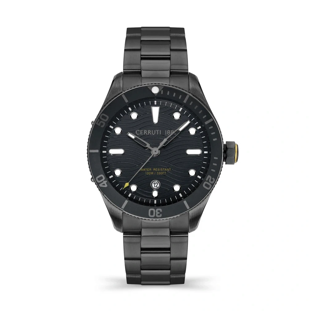 CER G CEDONIO BLK CERAMIC TR,BLK CAS,BLK BRT+DIAL