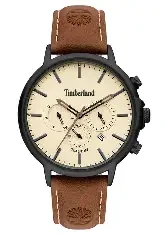 TBL LANG BLK CAS BEIGE DIAL BRN LTR STR
