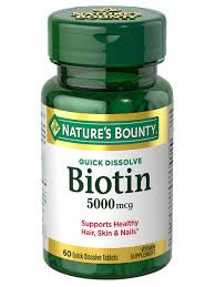 Nature’s Bounty Biotin 5000 mcg 60’s