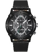 PL G LULWORTH BLK CASE BLK DIAL BLK LTR STR