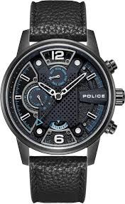 IPB CASE,RED&BLU LENS,BLK DIAL,BLK LEA