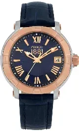 CER L SS/RG CAS BLU DIAL BLU LTR STP