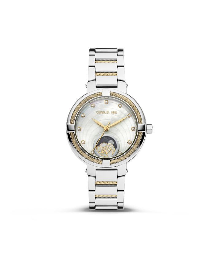 CER L GARDENA SS/GP CAS+BRT,WHT MOP,MOON PHASE