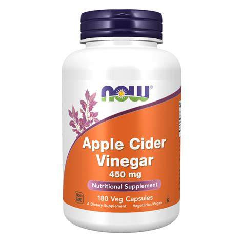 NOW APPLE CIDER VINEGAR 450MG CAP 180
