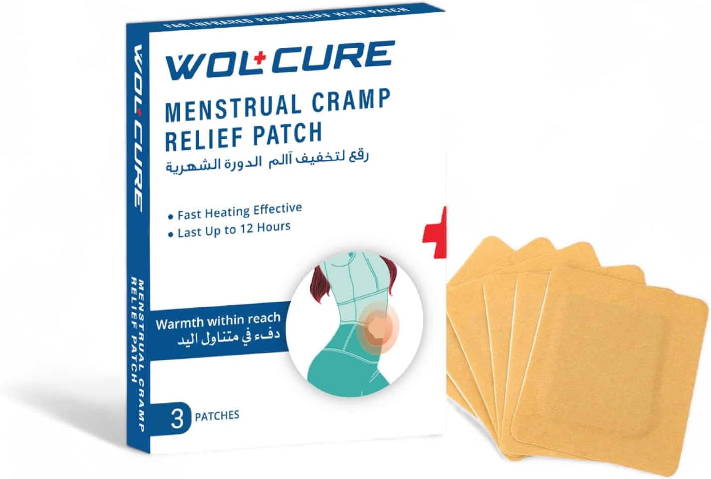 WOLCURE MENSTRUAL CRAMP RELIEF PATCH