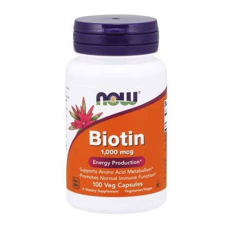 NOW BIOTIN 1000 MCG CAPS 100 S