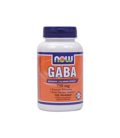 NOW GABA 750MG 100 VCAPS