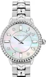PL L MOPION SIL CASE WHT MOP DIAL SIL BRACELET