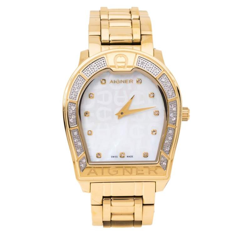 AIG GAL-L SS/GP WHT MOP DIAL SS/GP BRT