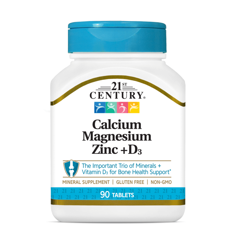 21ST CENTURY CALCIUM MAG ZINC&D 90S