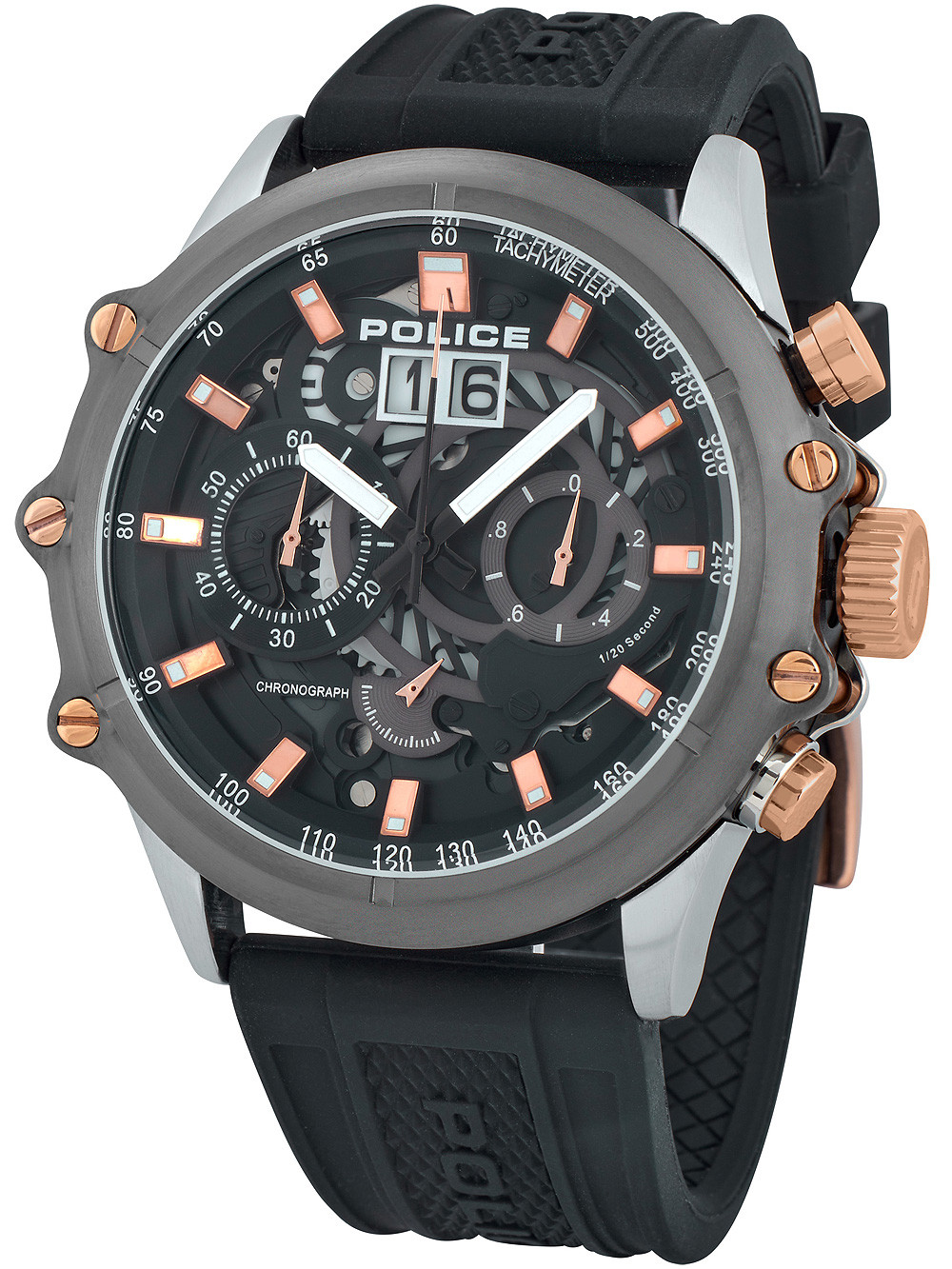PL G LUANG SIL CASE GRY DIAL BLK SILICON