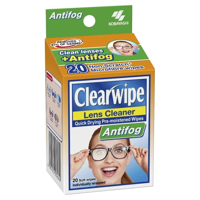 CLEAR WIPE LENS CLEANSER 20S
