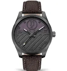 GUN CASE, RED/GREY DIAL, BROWN STRAP