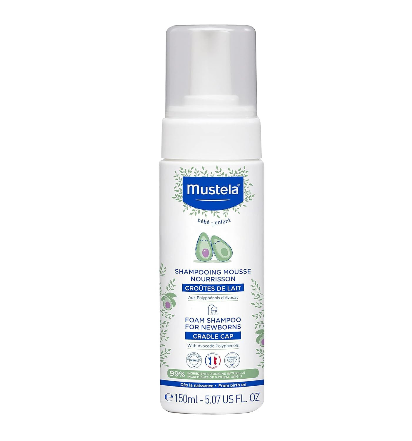MUSTELA FOAM SHAMPOO FOR NEWBORNS 150 ML