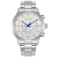 SS CASE, WHITE DIAL, SS BRA