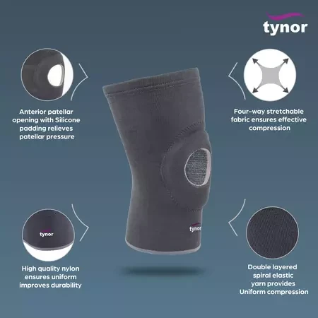 TYNOR KNEE CAP OPEN PATELLA XL D05