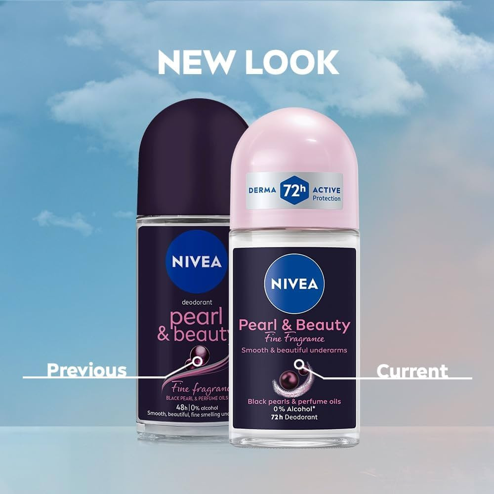 NIVEA DEO ROLL ON PEARL & BEAUTY BLACK 50ML
