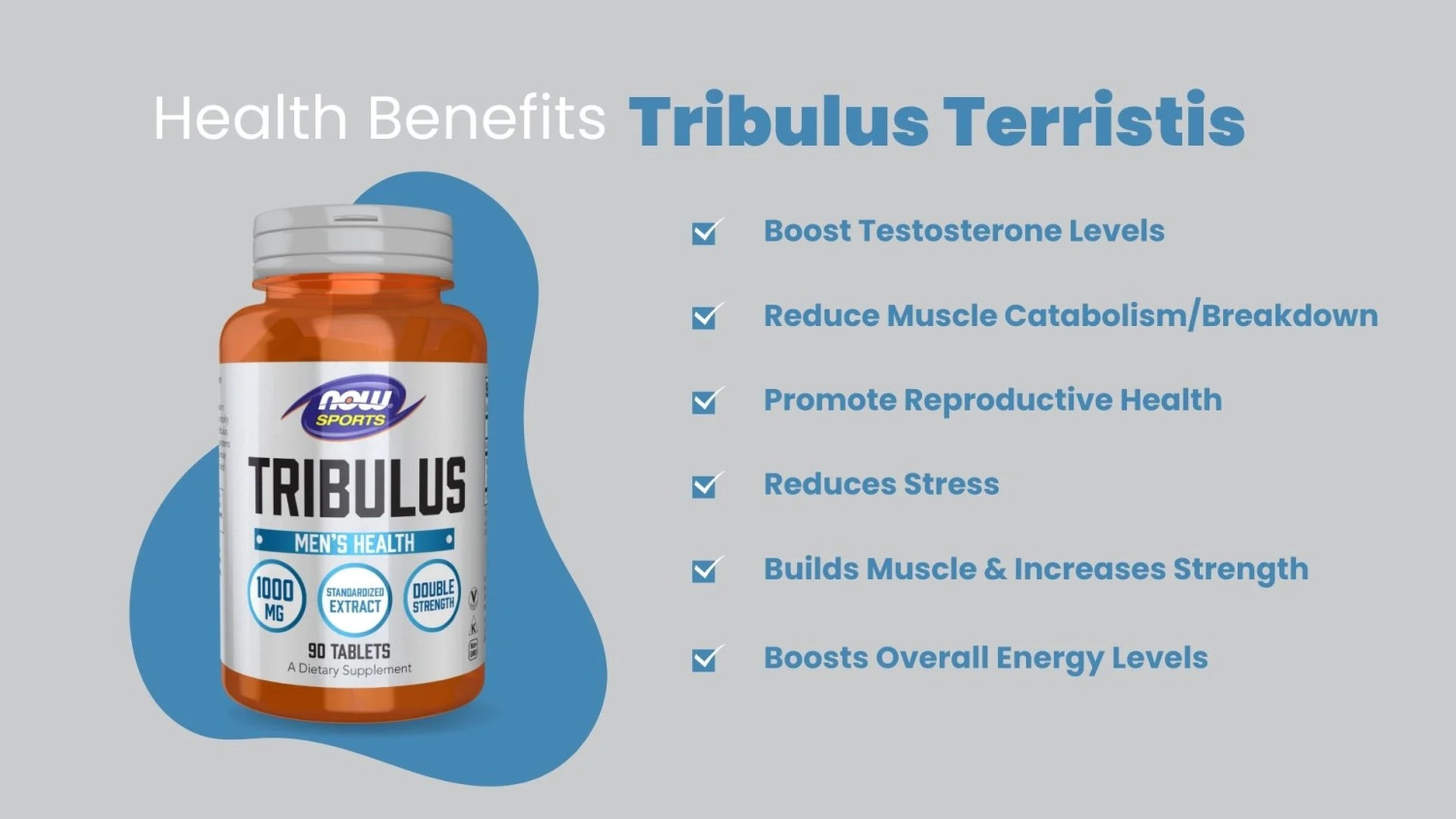 NOW TRIBULUS 1000MG TAB 90S