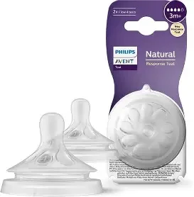 PHILIPS AVENT NATURAL 2.0 TEATS 3M X2 SCF043/27