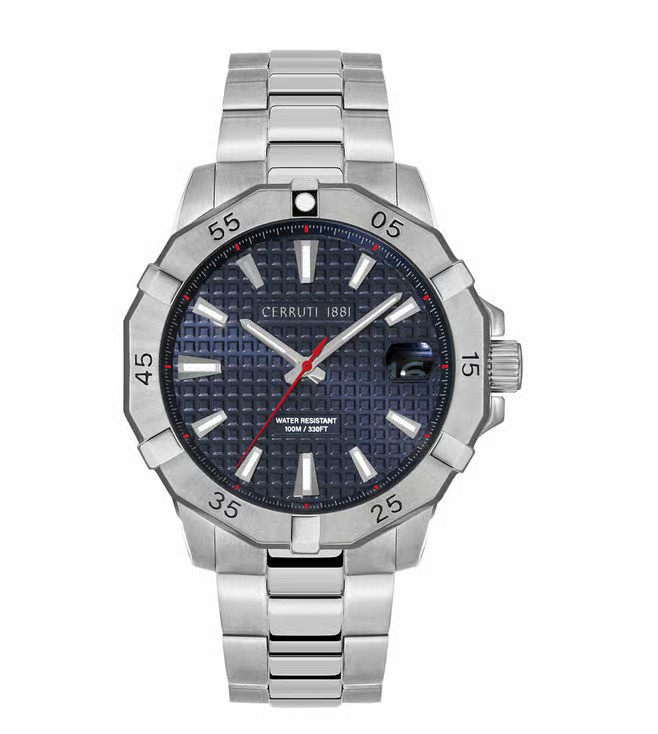 CER G VALLELAGHI SS CAS+BRT,BLUE DIAL