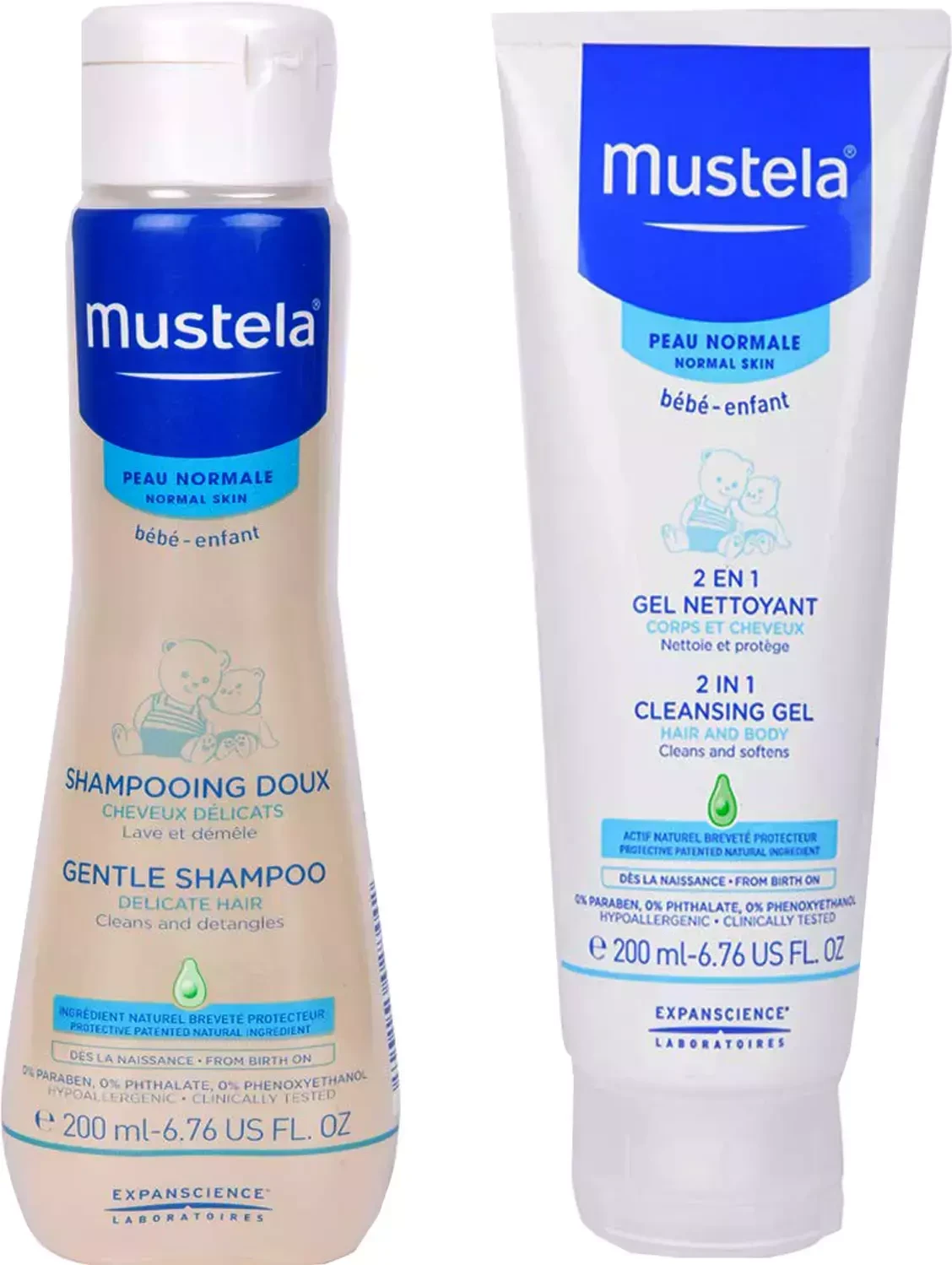 MUSTELA 2 IN 1 CLEANSING GEL HAIR&BODY 200ML
