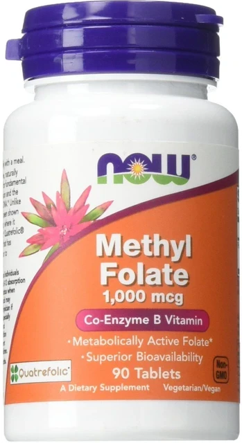 NOW METHYL FOLATE 1000MCG TAB 90S