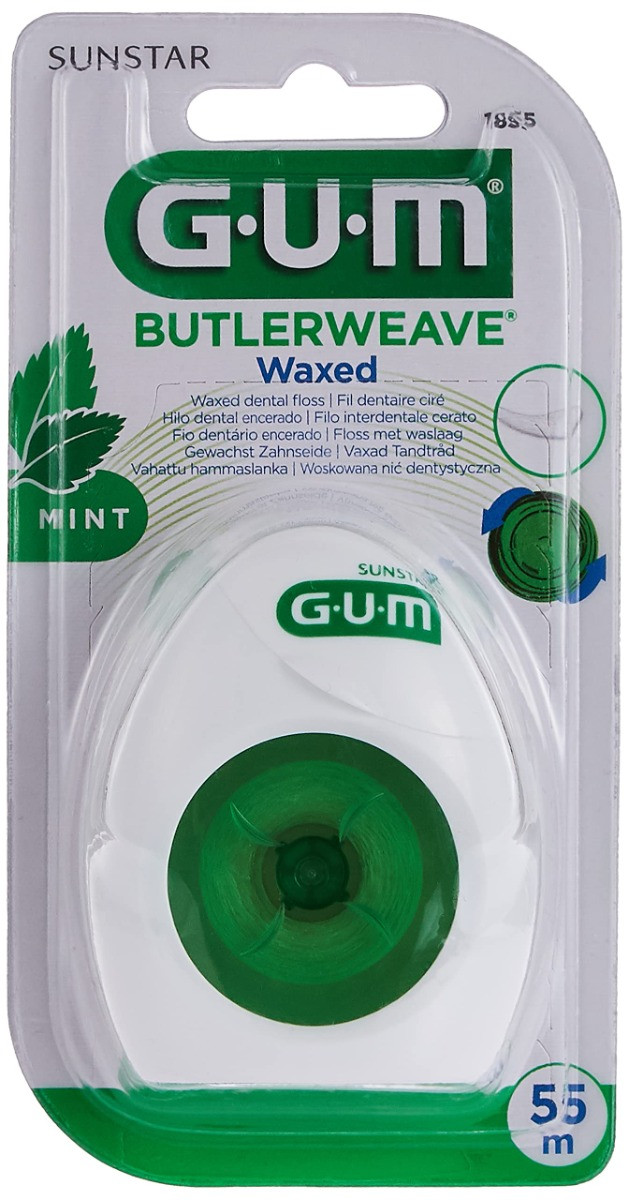 G.U.M BUTTLER WEAVE MINT WAXED